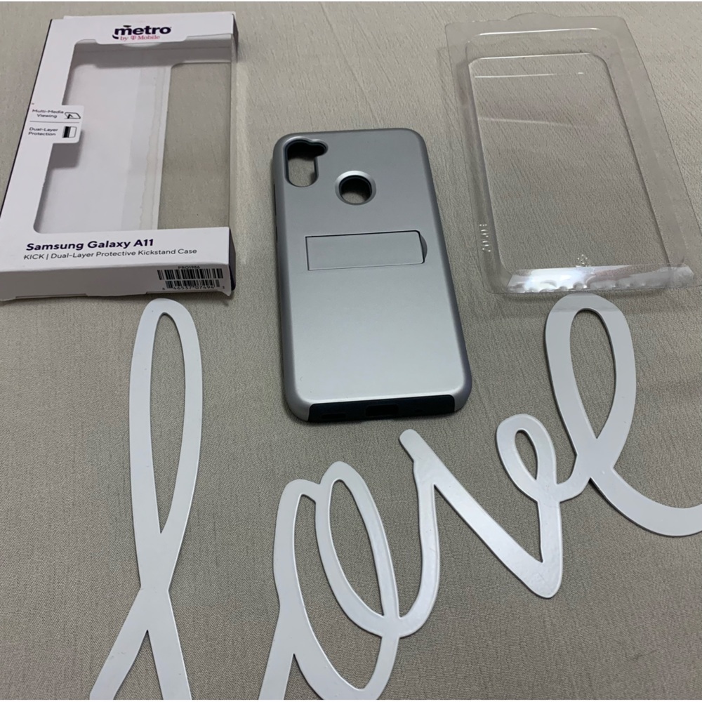 Samsung Galaxy A11 KICK | Dual-Layer Protective Kickstand Case Metro by T-Mobile